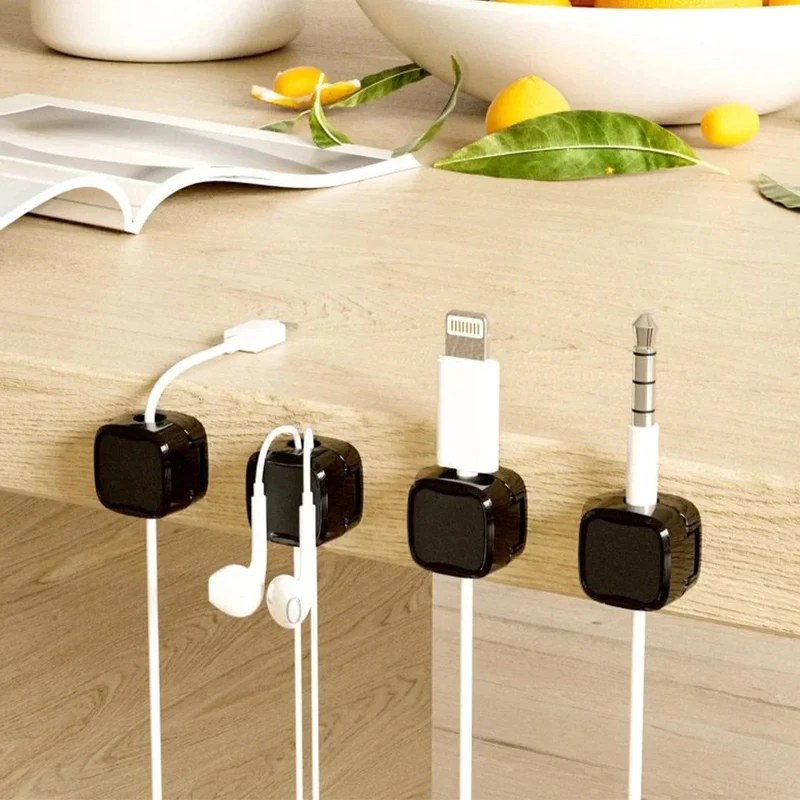 24/6 STÜCKE Magnetische Mini-Kabel-Organizer-Clips Kabel USB-Ladekabel-Clips Manager Kabelhalter Wickler Wandhaken im Haus