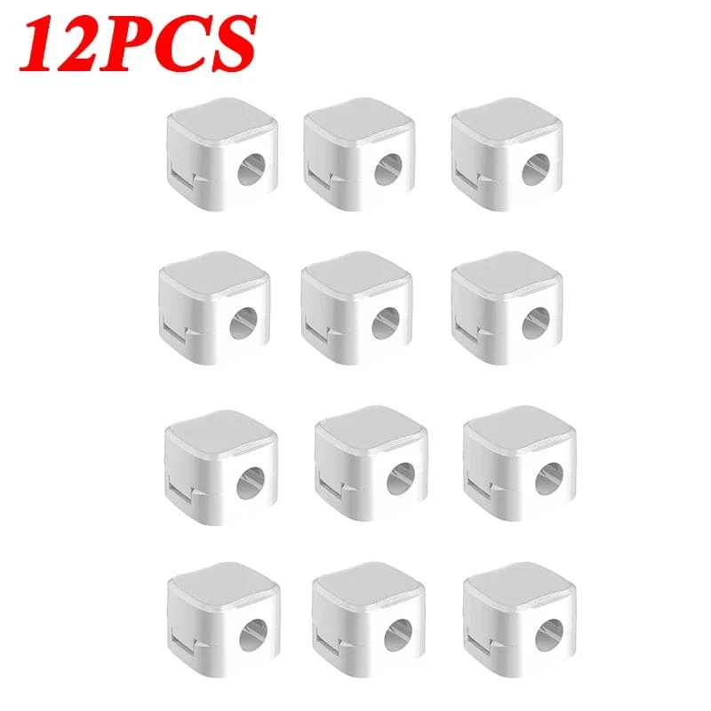 Magnetischer Kabelclip, Kabelhalter, selbstklebender Kabelhalter, Kabel-Organizer, USB-Ladekabelwickler für Büro, Desktop, Zuhause