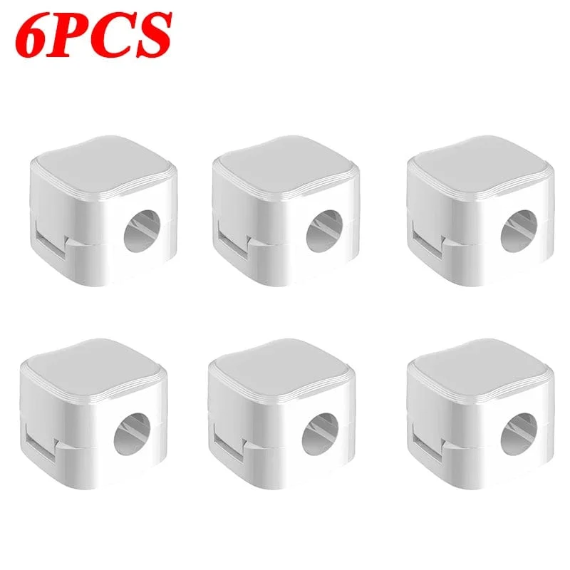 Magnetischer Kabelclip, Kabelhalter, selbstklebender Kabelhalter, Kabel-Organizer, USB-Ladekabelwickler für Büro, Desktop, Zuhause