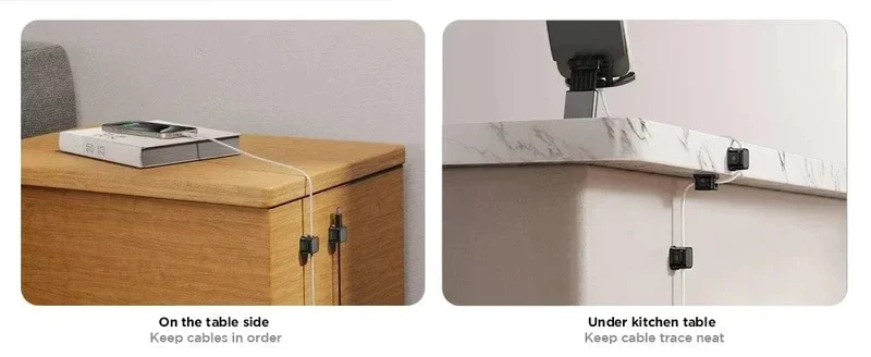 Magnetischer Kabelclip, Kabelhalter, selbstklebender Kabelhalter, Kabel-Organizer, USB-Ladekabelwickler für Büro, Desktop, Zuhause