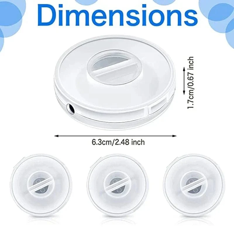 1/2/3 Stück Transparenter Ladekabel-Organizer Tragbarer Ladegerätkabelhalter Runder Aufbewahrungskoffer Einziehbare Rollenbox Kabelaufwicklung