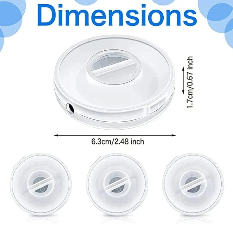 1/2/3 Stück Transparenter Ladekabel-Organizer Tragbarer Ladegerätkabelhalter Runder Aufbewahrungskoffer Einziehbare Rollenbox Kabelaufwicklung