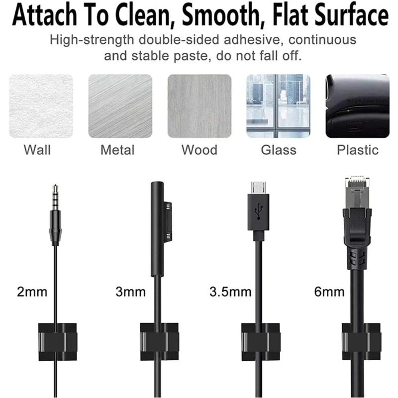 10/50PCS Kabel Management Clip Führung Linie Draht Anordnung Protector Fixierungen Kabel Halter Freiheit WINDER Clips Attache Hause