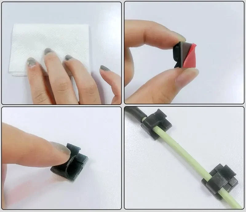 10/50PCS Kabel Management Clip Führung Linie Draht Anordnung Protector Fixierungen Kabel Halter Freiheit WINDER Clips Attache Hause