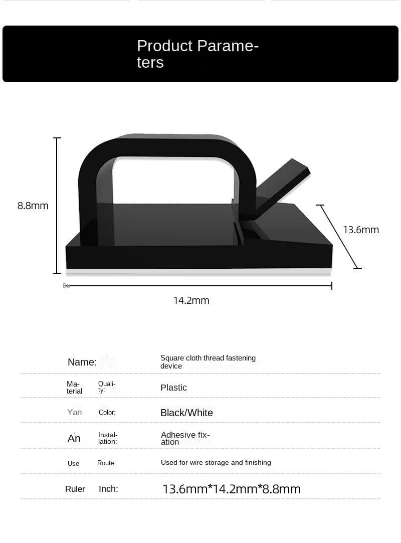 10/50PCS Kabel Management Clip Führung Linie Draht Anordnung Protector Fixierungen Kabel Halter Freiheit WINDER Clips Attache Hause