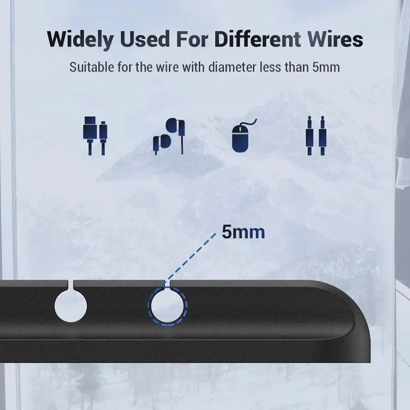 Kabel-Organizer-Management, Drahthalter, flexibler USB-Kabelwickler, ordentliche Silikon-Clips für Maus, Tastatur, Kopfhörerschutz