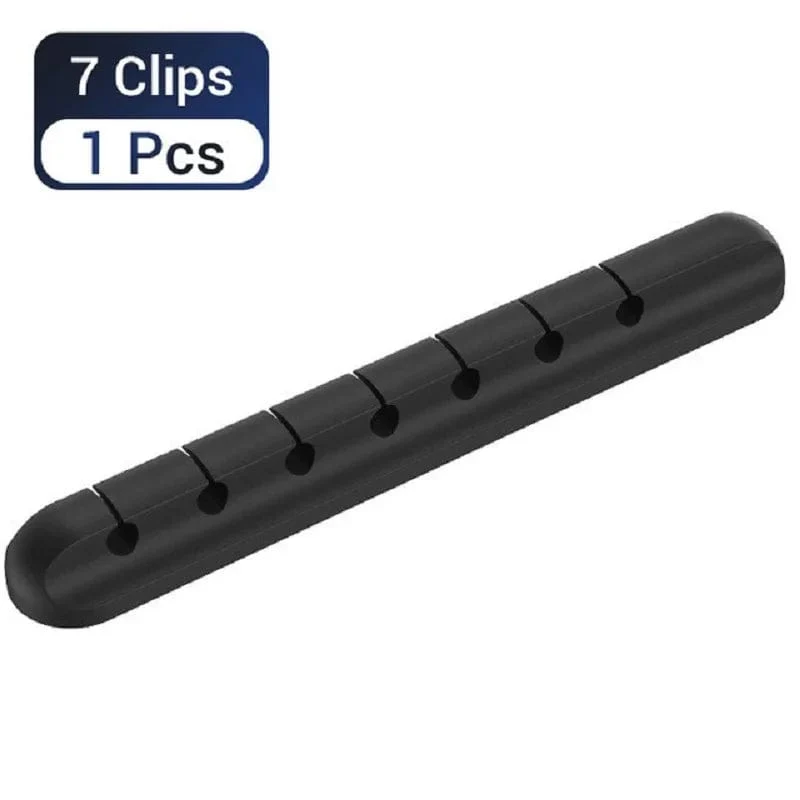 Kabel-Organizer-Management, Drahthalter, flexibler USB-Kabelwickler, ordentliche Silikon-Clips für Maus, Tastatur, Kopfhörerschutz