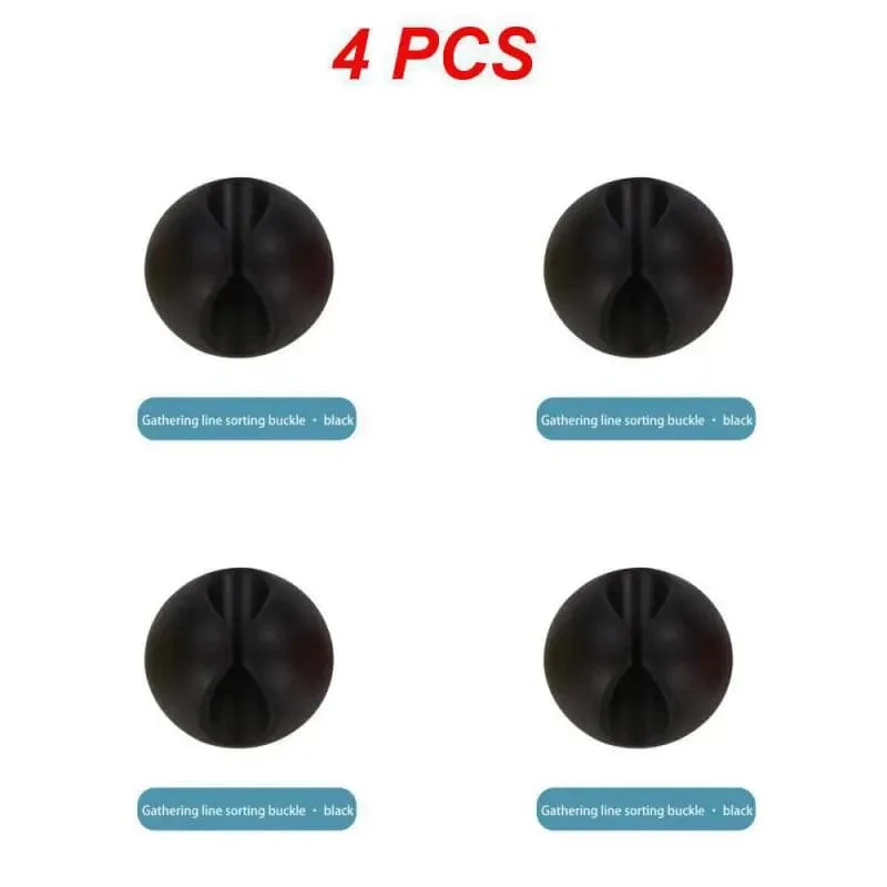 1/2/4PCS Kabel Organizer Draht Wickler Kopfhörer Halter Kabel Clip Büro Desktop Telefon Kabel Silikon Krawatte Fixer Draht Management
