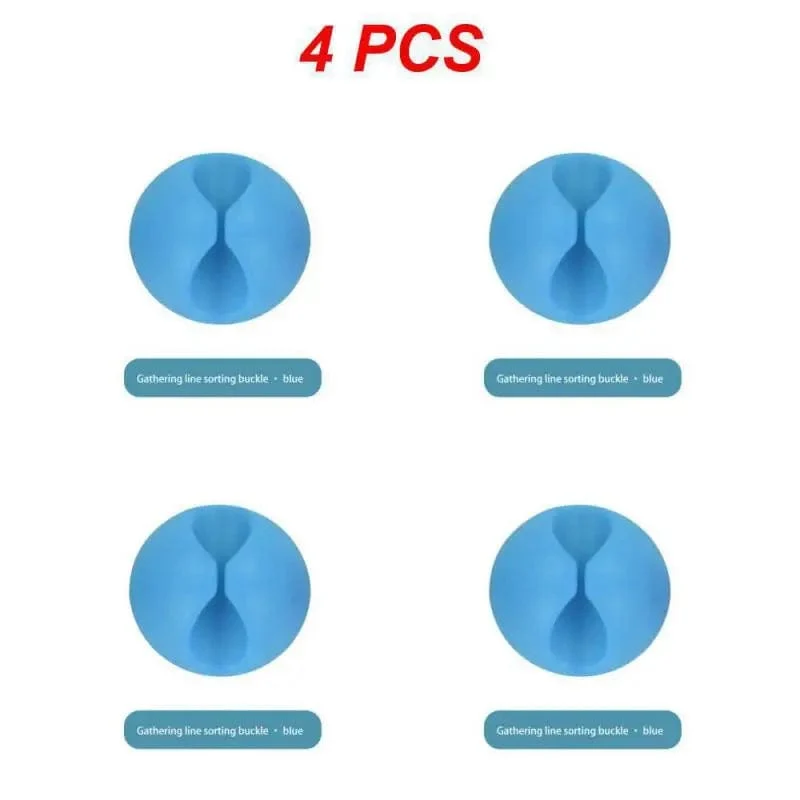 1/2/4PCS Kabel Organizer Draht Wickler Kopfhörer Halter Kabel Clip Büro Desktop Telefon Kabel Silikon Krawatte Fixer Draht Management