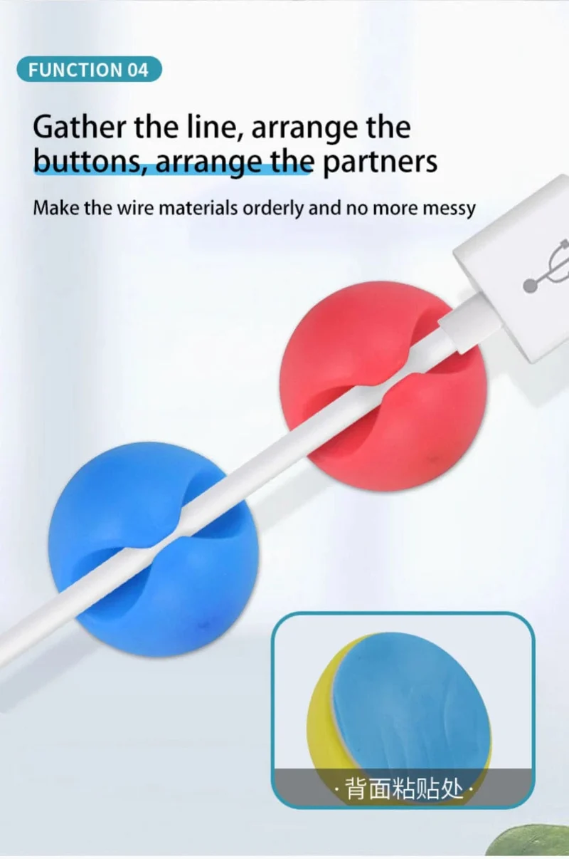 1/2/4PCS Kabel Organizer Draht Wickler Kopfhörer Halter Kabel Clip Büro Desktop Telefon Kabel Silikon Krawatte Fixer Draht Management