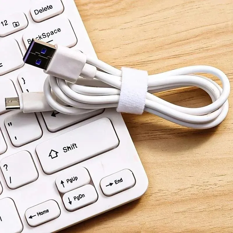 5 m Kabel bestellen, wiederverwendbarer Kabel-Organizer, Schreibtisch-Drahtwickler, Kabelbinder-Organizer, Datenleitungsschutz, Aufbewahrungs-Gadget