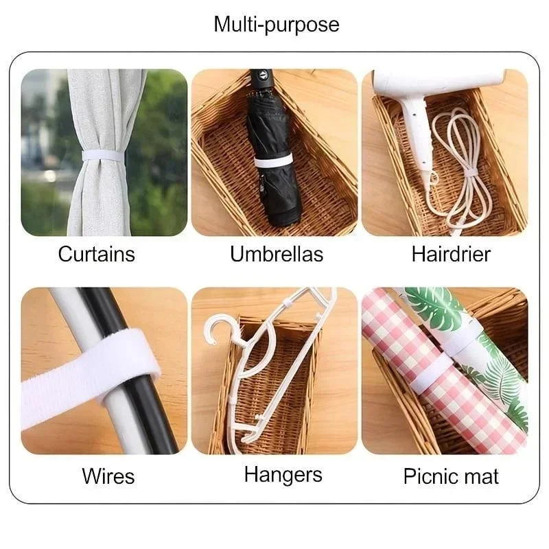5 m Kabel bestellen, wiederverwendbarer Kabel-Organizer, Schreibtisch-Drahtwickler, Kabelbinder-Organizer, Datenleitungsschutz, Aufbewahrungs-Gadget