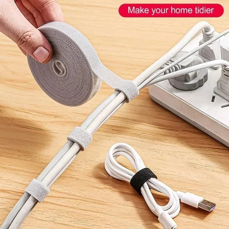 5 m Kabel bestellen, wiederverwendbarer Kabel-Organizer, Schreibtisch-Drahtwickler, Kabelbinder-Organizer, Datenleitungsschutz, Aufbewahrungs-Gadget