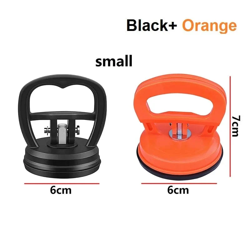 Autoreparaturwerkzeug, Karosseriereparaturabzieher, 2 cm, Schwarz/Orange, Saugnapf zum Entfernen von Dellen, Abzieher für Autobeulen, Glasabsaugung