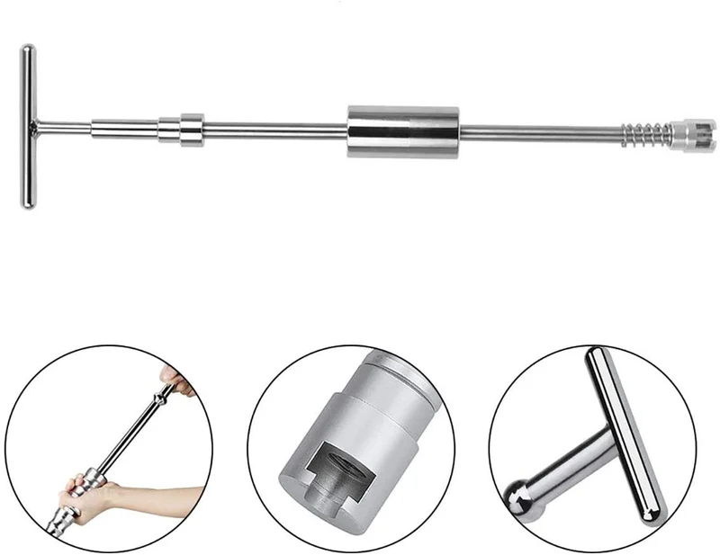 Werkzeugsatz zur Dellenreparatur für Karosserien mit Gleithammer, T-Stange, Dellenzieher, Saugnapf, Mechaniker für Hagelschäden an Autos