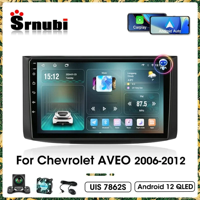 2Din Android 12 Autoradio für Chevrolet AVEO T250 2006-2012 Multimedia-Player Carplay Auto Autoradio Navigator Stereo Kopfeinheit