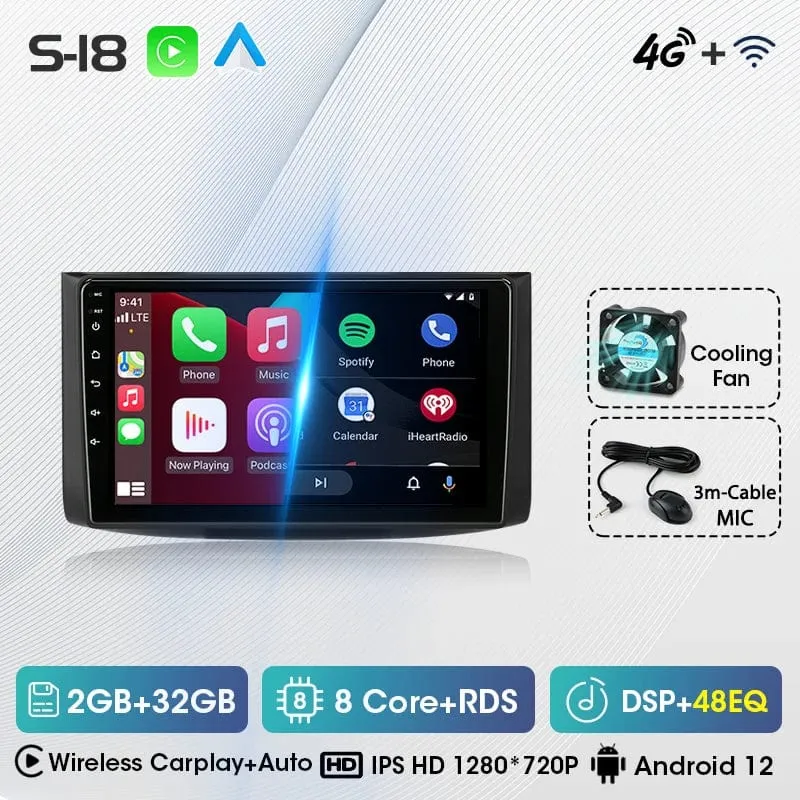 2Din Android 12 Autoradio für Chevrolet AVEO T250 2006-2012 Multimedia-Player Carplay Auto Autoradio Navigator Stereo Kopfeinheit