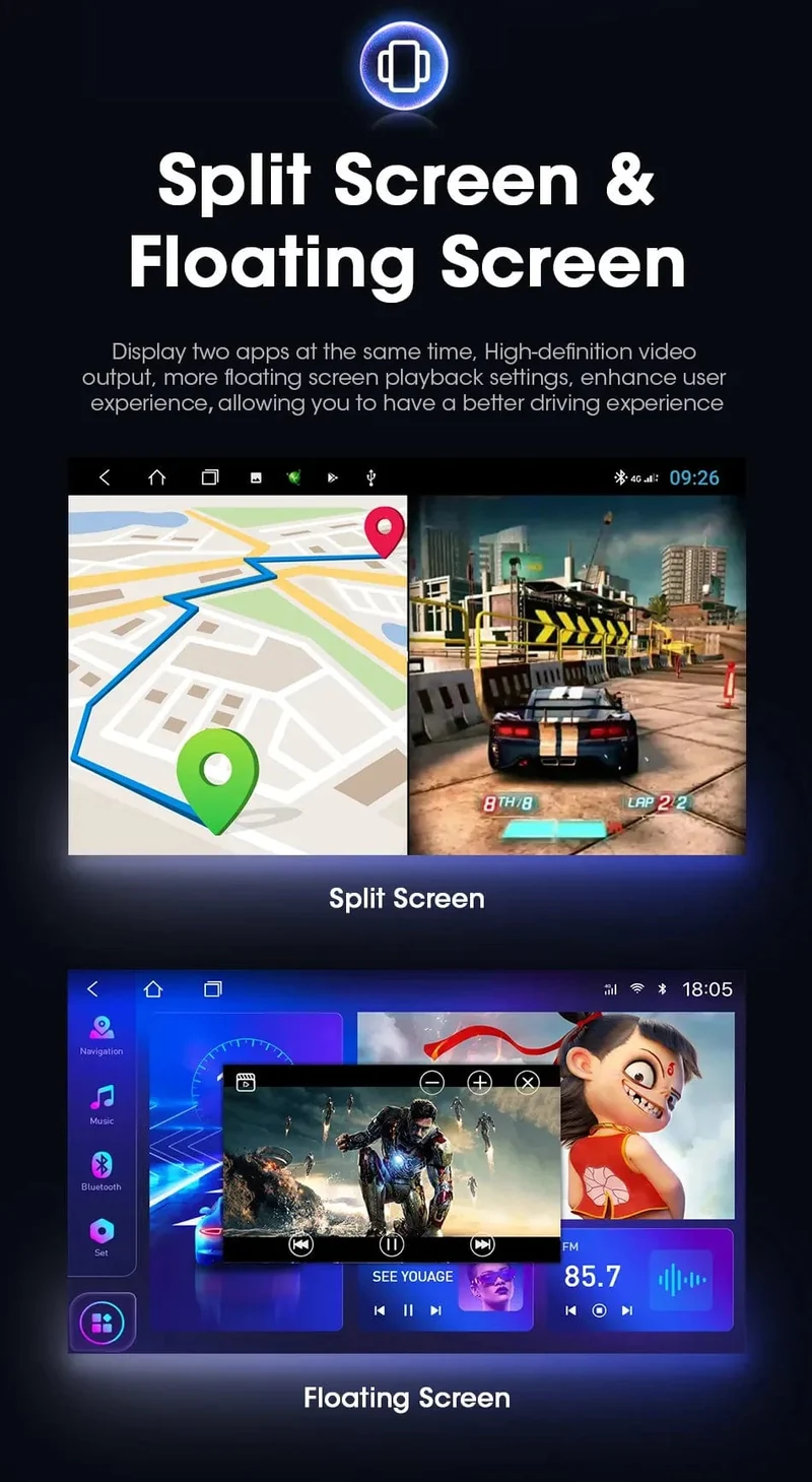 2Din Android 12 Autoradio für Chevrolet AVEO T250 2006-2012 Multimedia-Player Carplay Auto Autoradio Navigator Stereo Kopfeinheit