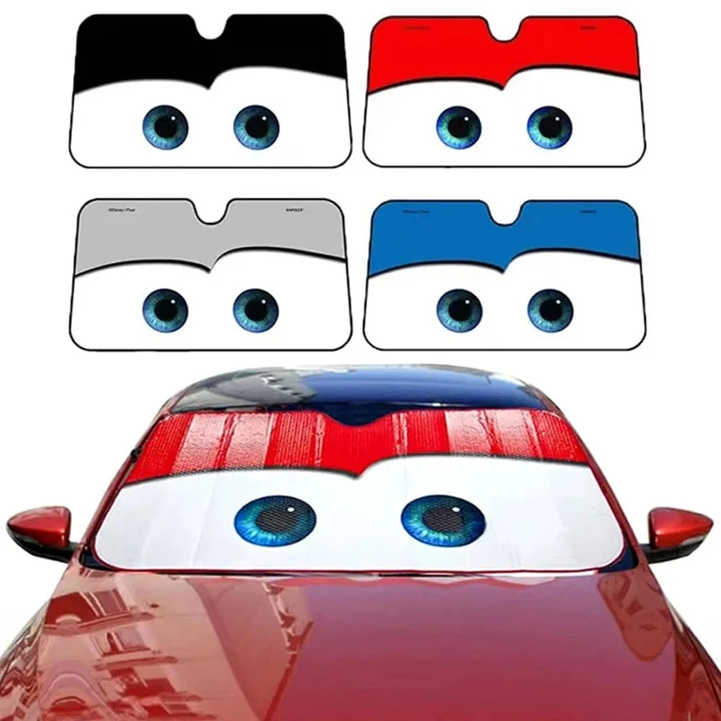 Auto-Sonnenschutz, 4 Farben, Augen, beheizbarer Windschutzscheiben-Sonnenschutz, Autofenster-Windschutzscheiben-Abdeckung, Sonnenschutz, Auto-Sonnenblende, Autoabdeckungen