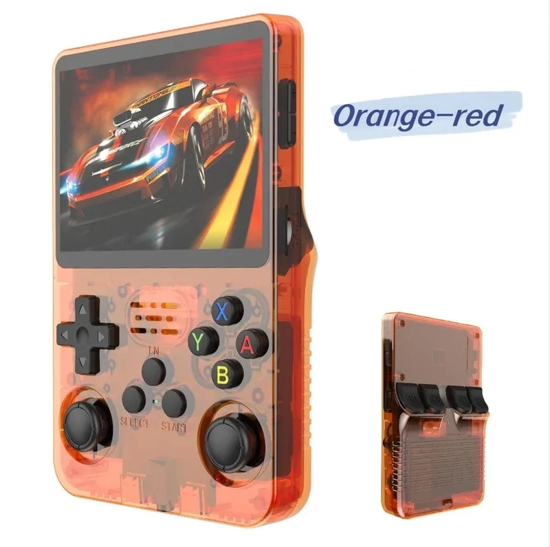 R36S Retro-Handheld-Videospielkonsole Linux-System 3.5-Zoll-IPS-Bildschirm Tragbarer Pocket-Video-Player 128G RG35S Plus