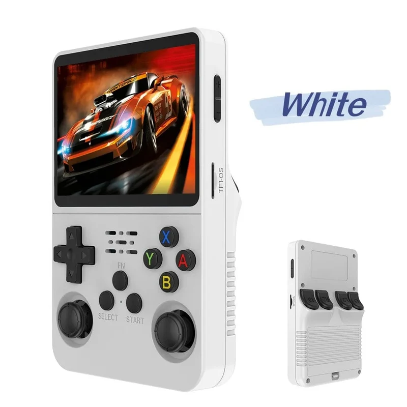 R36S Retro-Handheld-Videospielkonsole Linux-System 3.5-Zoll-IPS-Bildschirm Tragbarer Pocket-Video-Player 128G RG35S Plus