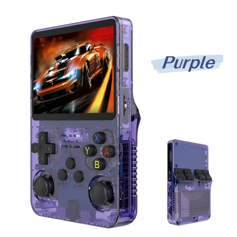 R36S Retro-Handheld-Videospielkonsole Linux-System 3.5-Zoll-IPS-Bildschirm Tragbarer Pocket-Video-Player 128G RG35S Plus