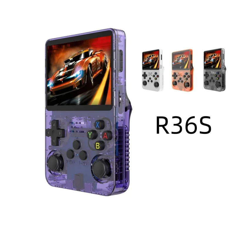 R36S Retro-Handheld-Videospielkonsole Linux-System 3.5-Zoll-IPS-Bildschirm Tragbarer Pocket-Video-Player 128G RG35S Plus