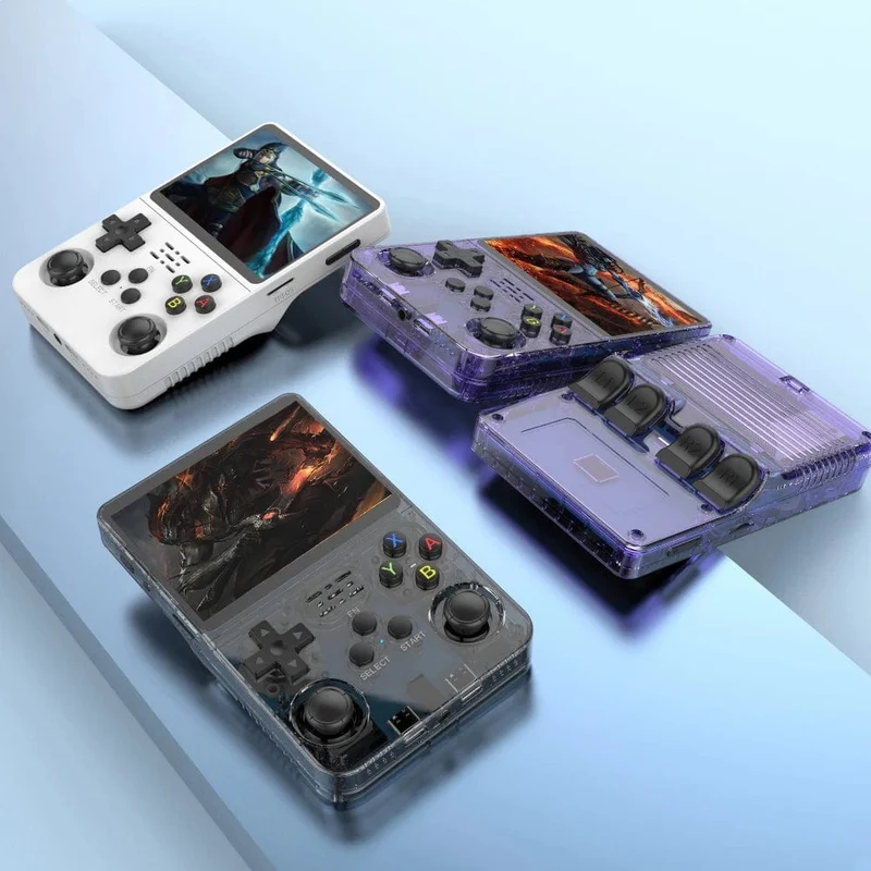 BOYHOM Open Source R36S Retro-Handheld-Spielkonsole Linux-System 3.5-Zoll-IPS-Bildschirm Tragbarer Pocket-Videoplayer 64 GB Spielgeschenk
