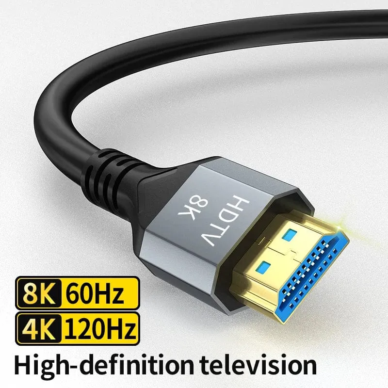 8K HDMI 2.1 Kabel 4K@120Hz 8K@60Hz 48Gbps EARC ARC HDCP Ultra High Speed ​​HDR Für RTX Videokabel PC Laptop Projektor HD TV PS5