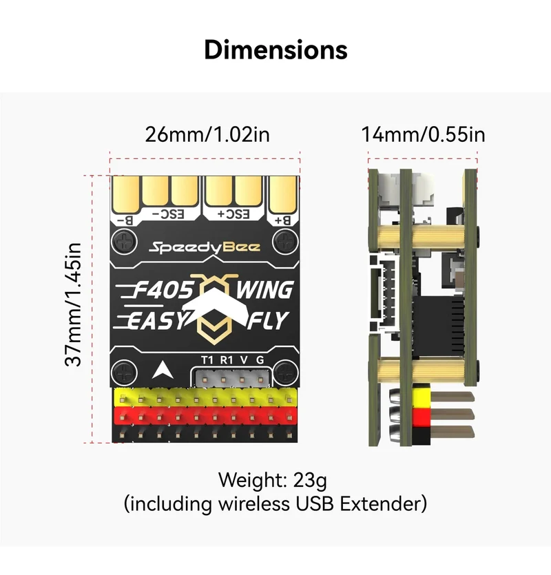 SpeedyBee F405 WING MINI Starrflügel-Flugsteuerung