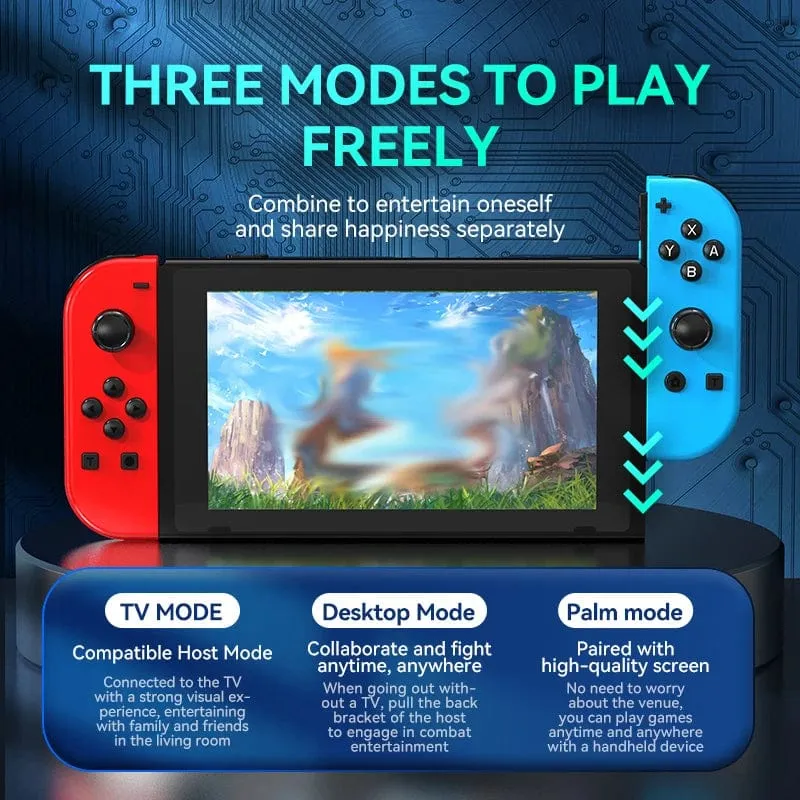 STORM WYRM Bluetooth-Joystick für Switch NS-Spiel, links und rechts, kabellos, kleiner Griff mit RGB-Licht, JOY-02