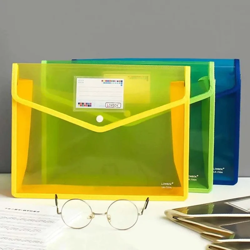 A4/A5-Dateiordner, Schreibwaren-Aufbewahrungsordner, wasserdichte Datei-Organizer-Ordner, PVC-Tasche, Portfolio, Papieraufbewahrung, Büro-Organizer