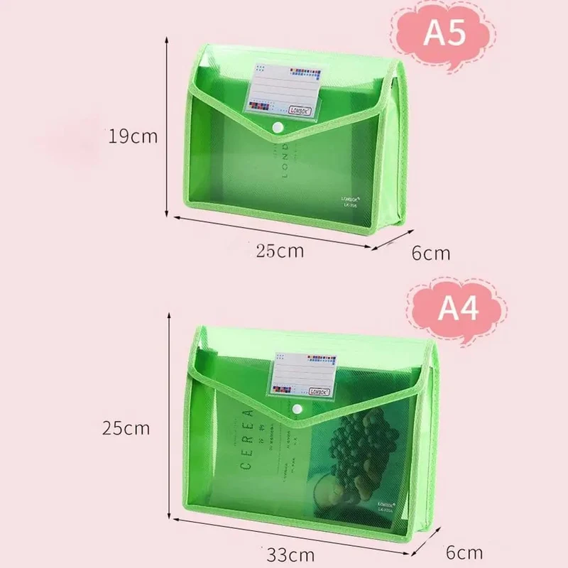 A4/A5-Dateiordner, Schreibwaren-Aufbewahrungsordner, wasserdichte Datei-Organizer-Ordner, PVC-Tasche, Portfolio, Papieraufbewahrung, Büro-Organizer