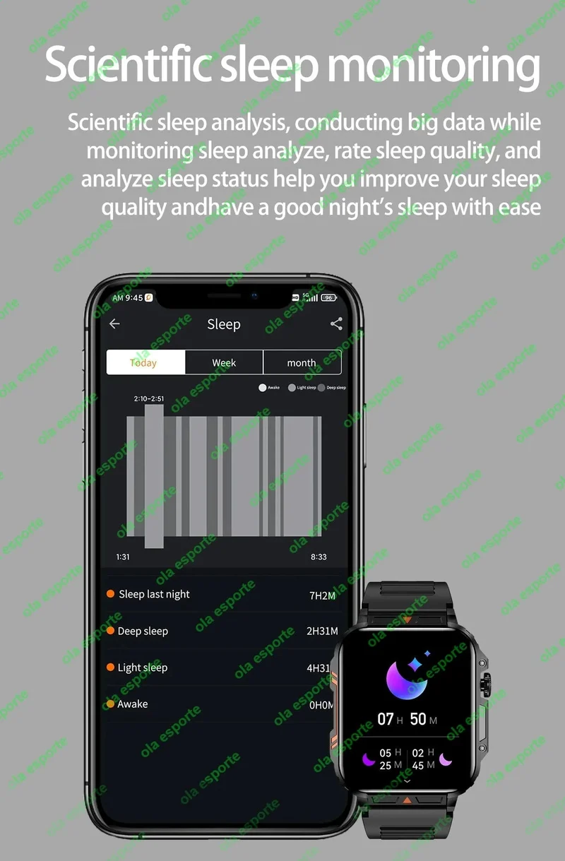 1.91 Outdoor Military Smart Watch Männer Bluetooth Anruf Amoled Smartwatch für Android IOS IP68 wasserdichte Sport-Fitness-Uhren