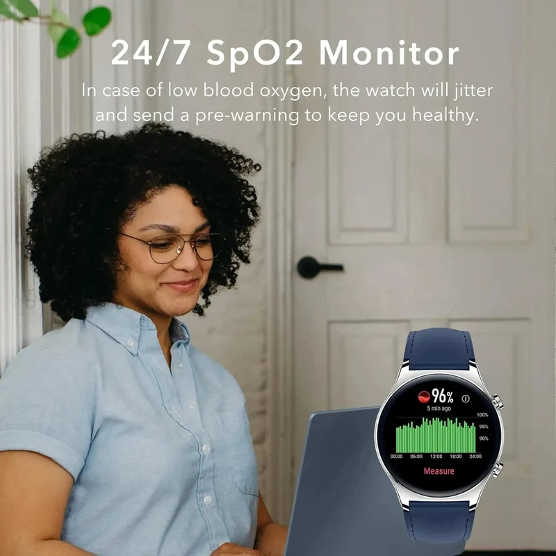 HONOR Watch GS 3 Globale Version 3D-gebogenes Glas SmartWatch GS3 1.43" AMOLED-Bildschirm 8-Kanal-Uhr zur genauen Gesundheitsüberwachung