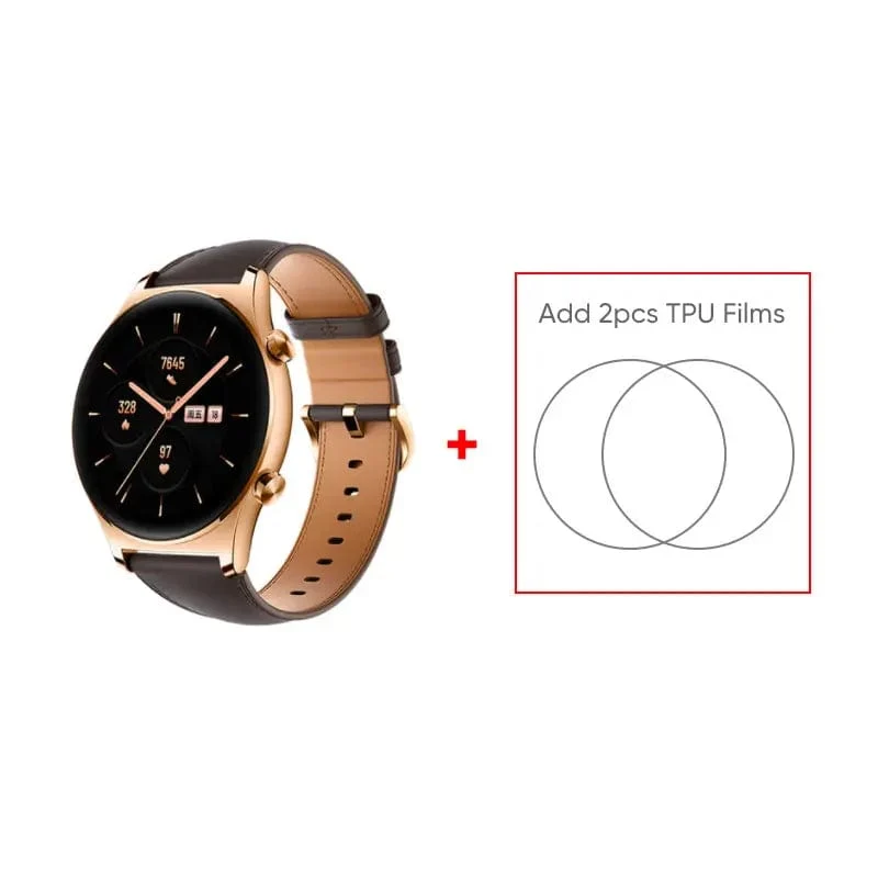 HONOR Watch GS 3 Globale Version 3D-gebogenes Glas SmartWatch GS3 1.43" AMOLED-Bildschirm 8-Kanal-Uhr zur genauen Gesundheitsüberwachung