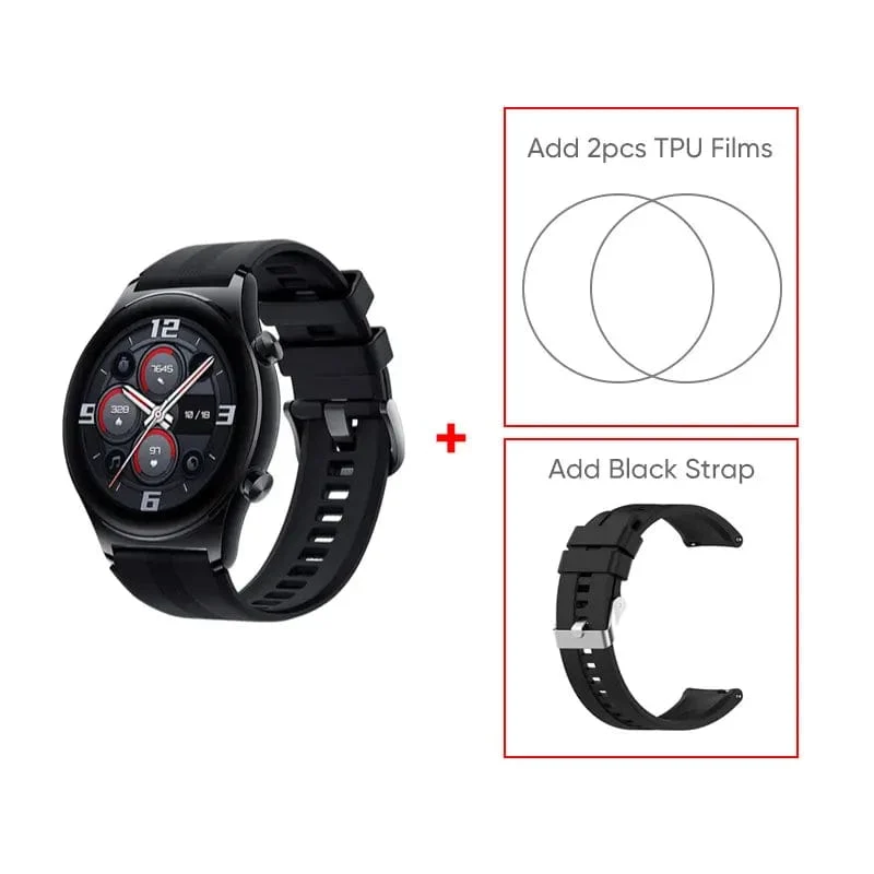 HONOR Watch GS 3 Globale Version 3D-gebogenes Glas SmartWatch GS3 1.43" AMOLED-Bildschirm 8-Kanal-Uhr zur genauen Gesundheitsüberwachung