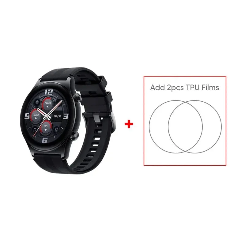 HONOR Watch GS 3 Globale Version 3D-gebogenes Glas SmartWatch GS3 1.43" AMOLED-Bildschirm 8-Kanal-Uhr zur genauen Gesundheitsüberwachung