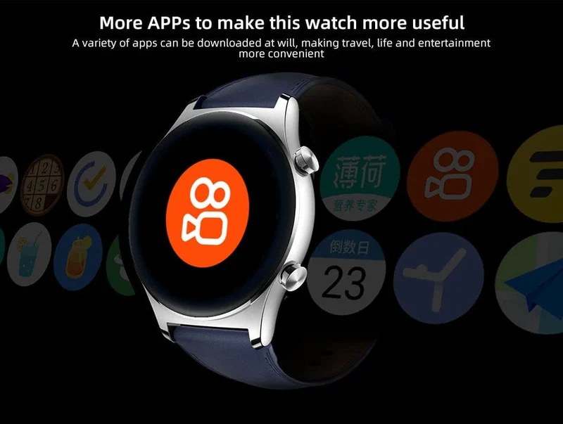 HONOR Watch GS 3 Globale Version 3D-gebogenes Glas SmartWatch GS3 1.43" AMOLED-Bildschirm 8-Kanal-Uhr zur genauen Gesundheitsüberwachung