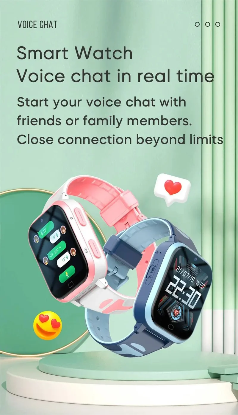 KGG 4G Smartwatch für Kinder, ROM 8 GB, Videoanruf, Telefonuhr, Rückrufmonitor, Wecker, Telefon, Android-Uhr, Kinder-Smartwatch.
