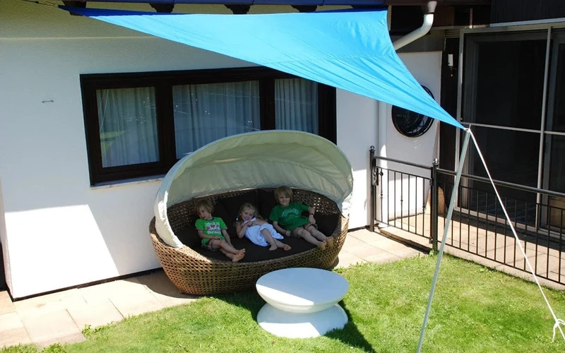 Wasserdichter Sonnenschutz Dreieck Sonnenschirm Schutz Außenabdeckung Garten Terrasse Pool Sonnensegel Markise Camping Sonnenschutz 420D