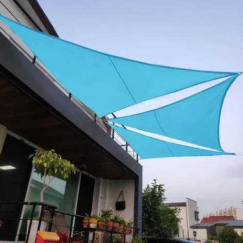 Wasserdichter Sonnenschutz Dreieck Sonnenschirm Schutz Außenabdeckung Garten Terrasse Pool Sonnensegel Markise Camping Sonnenschutz 420D