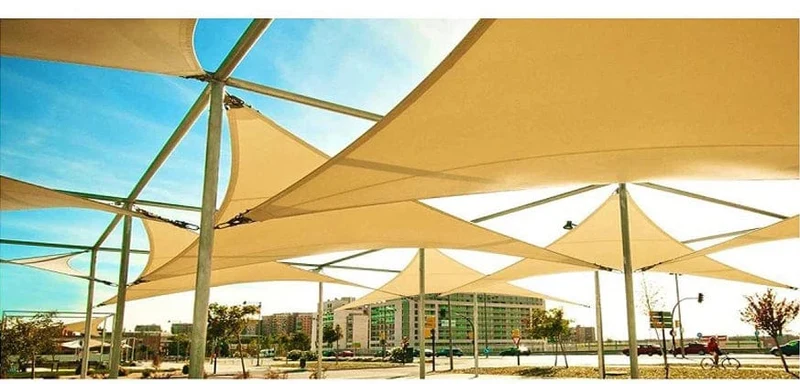 Wasserdichter Sonnenschutz Dreieck Sonnenschirm Schutz Außenabdeckung Garten Terrasse Pool Sonnensegel Markise Camping Sonnenschutz 420D