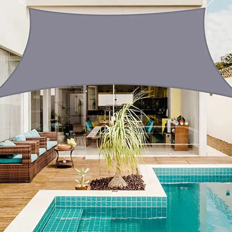 3x5m3x6m4x5m Wasserdichter Sonnenschirm 300D Schattenschutz Sonnensegel Markise Camping Schattentuch Großes Outdoor-Vordach Gartenhof