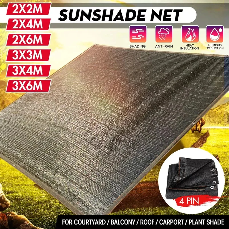 85 % UV-Schutz für den Balkon, Sonnensegel, Schattennetz, Sonnenschutznetz, verklebte Kante mit Ösen für Sonnenschutz im Garten und auf der Terrasse