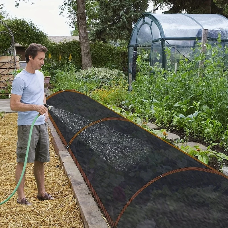 Schwarzes Schattentuch, Sonnenschutznetz, verklebter Rand mit Ösen, Sonnennetz für Pergola, Pflanzengewächshaus, Gärten, Terrasse, Vordach