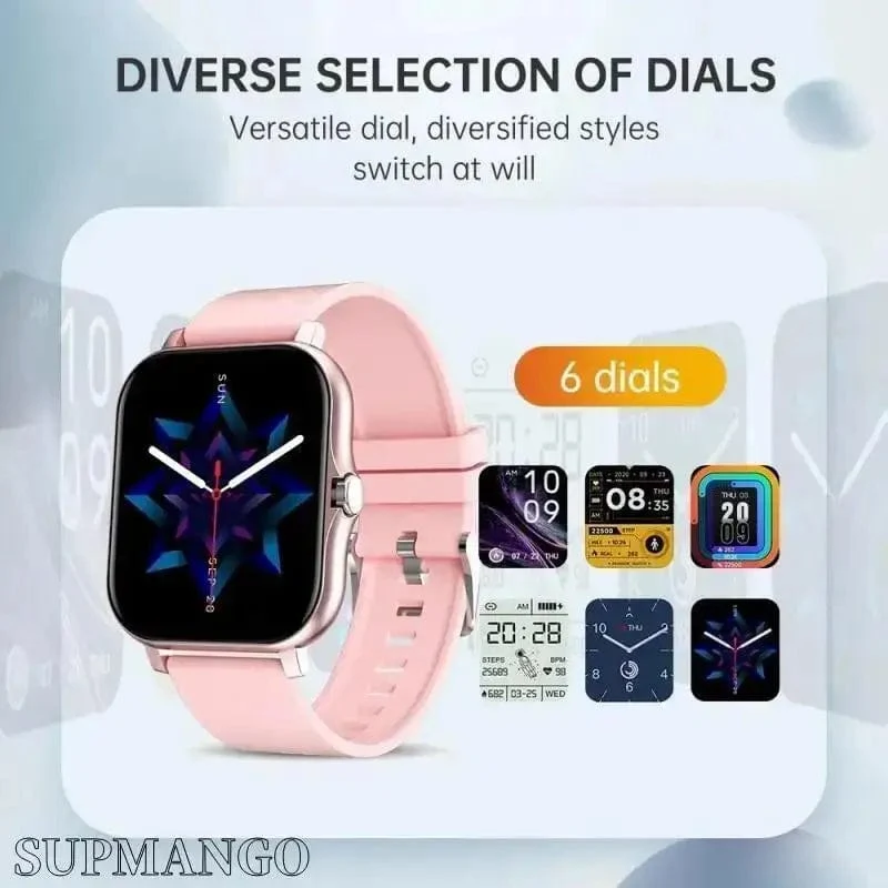 NEU Smart Watch für Damen und Herren, Android-iOS-Telefon, 1.44-Zoll-Farbbildschirm, Full-Touch, benutzerdefiniertes Zifferblatt, Smart Watch, Bluetooth-Anruf
