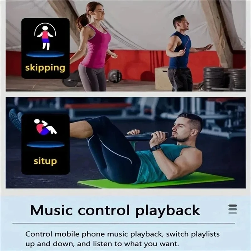 Multifunktions-Smartwatch für Männer, Frauen, Kinder, Nachrichtenerinnerung, Musiksteuerung, Sport, Schritte, Kalorien, D13, Smartwatch, Wecker, 116Plus