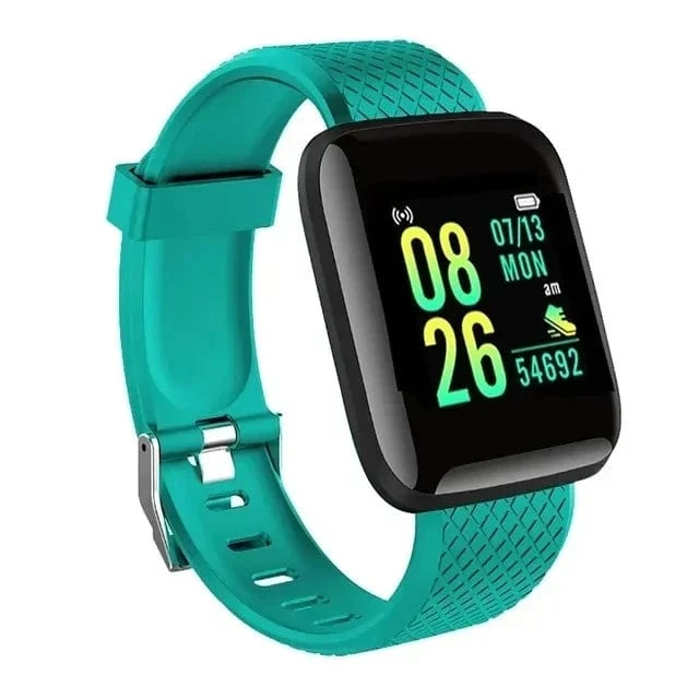 Multifunktions-Smartwatch für Männer, Frauen, Kinder, Nachrichtenerinnerung, Musiksteuerung, Sport, Schritte, Kalorien, D13, Smartwatch, Wecker, 116Plus