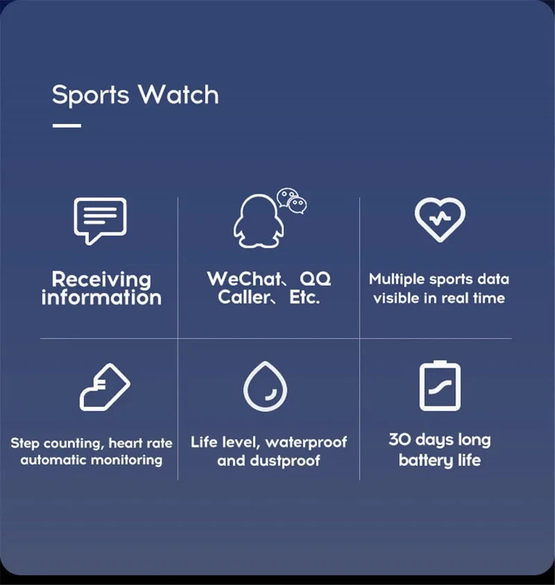 Multifunktions-Smartwatch für Männer, Frauen, Kinder, Nachrichtenerinnerung, Musiksteuerung, Sport, Schritte, Kalorien, D13, Smartwatch, Wecker, 116Plus